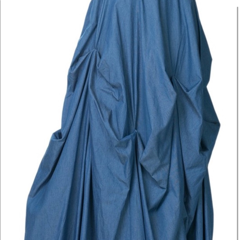 Blue maxi skirt